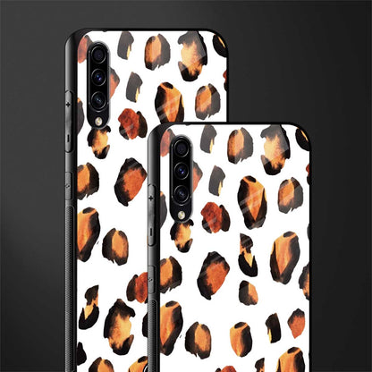 cheetah fur glass case for samsung galaxy a30s image-2