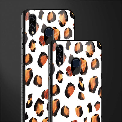 cheetah fur glass case for samsung galaxy a20 image-2