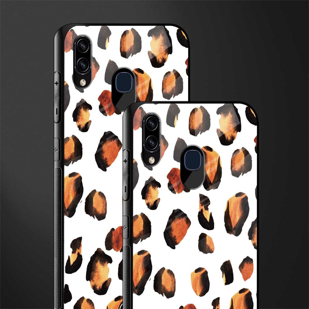 cheetah fur glass case for samsung galaxy m10s image-2