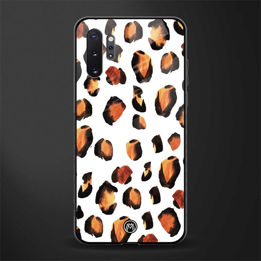 cheetah fur glass case for samsung galaxy note 10 plus image