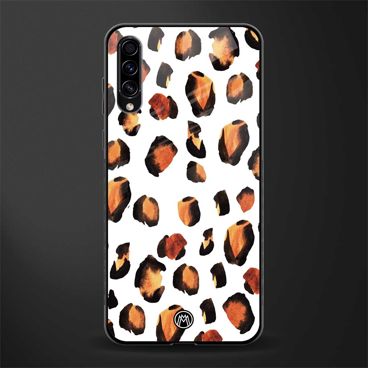 cheetah fur glass case for samsung galaxy a70 image