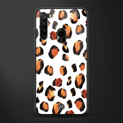 cheetah fur glass case for redmi note 8 image