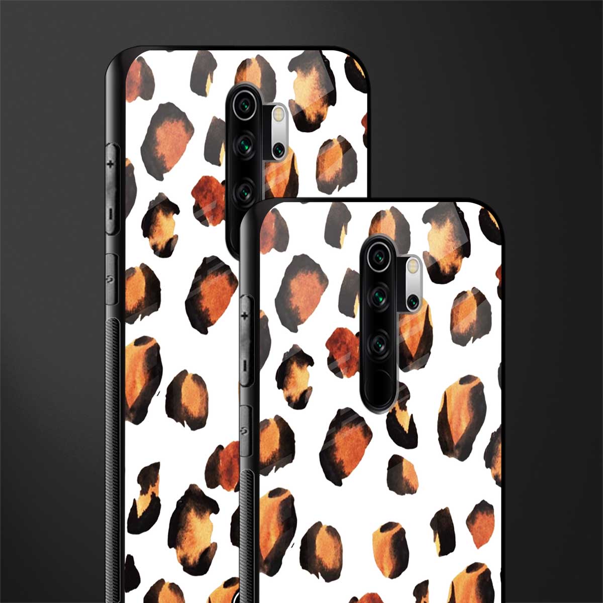 cheetah fur glass case for redmi note 8 pro image-2
