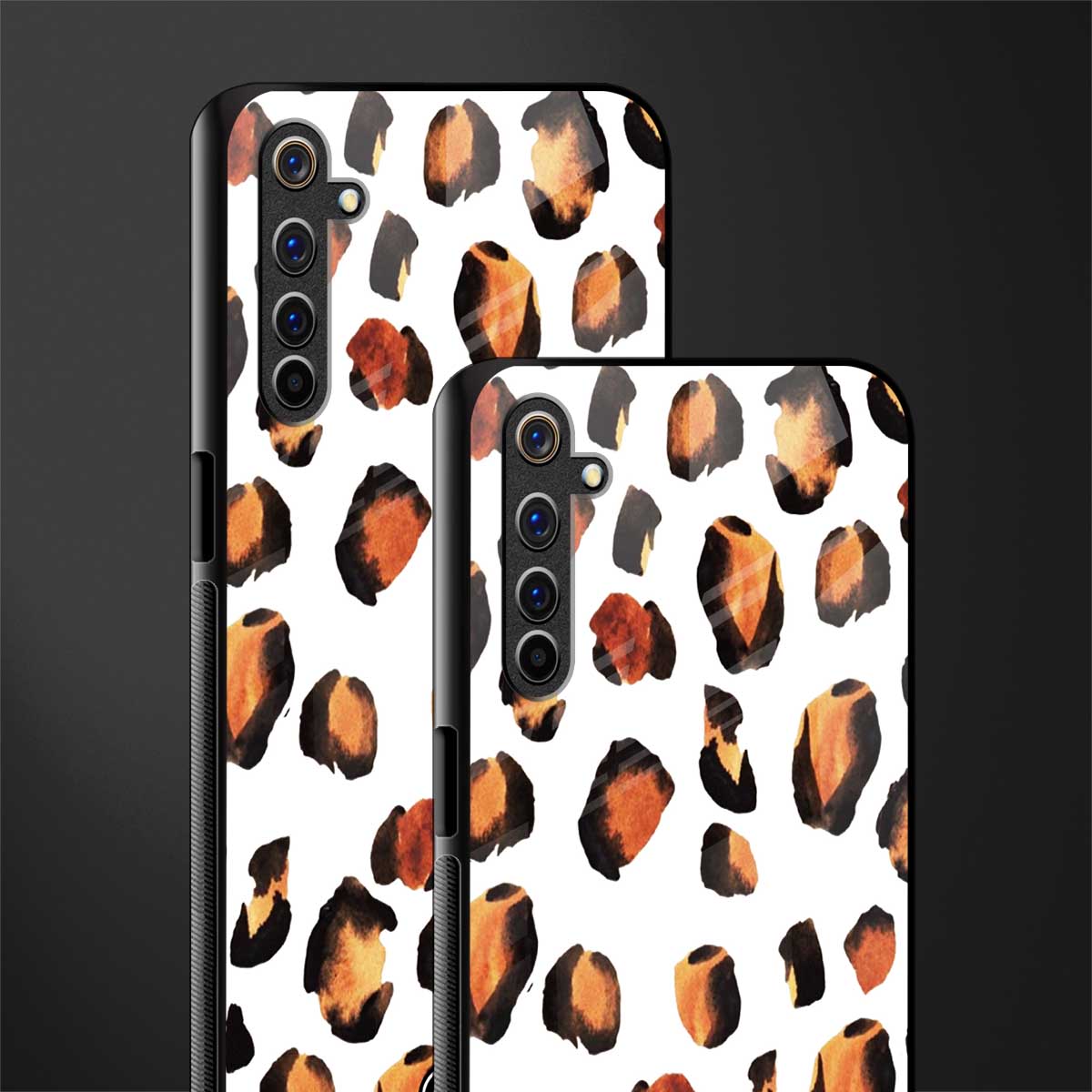 cheetah fur glass case for realme 6 pro image-2
