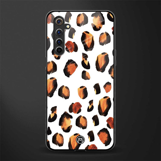 cheetah fur glass case for realme 6 image