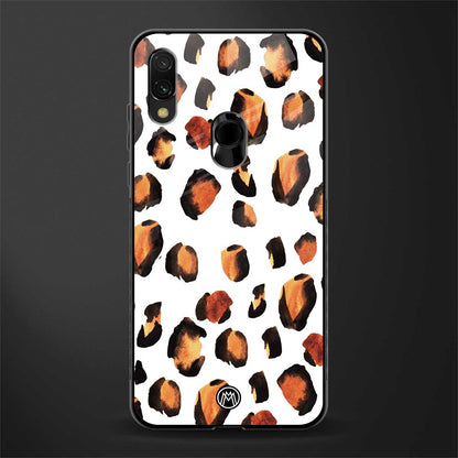 cheetah fur glass case for redmi 7redmi y3 image