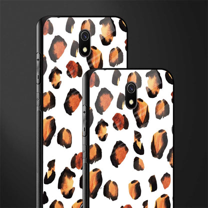 cheetah fur glass case for redmi 8a image-2