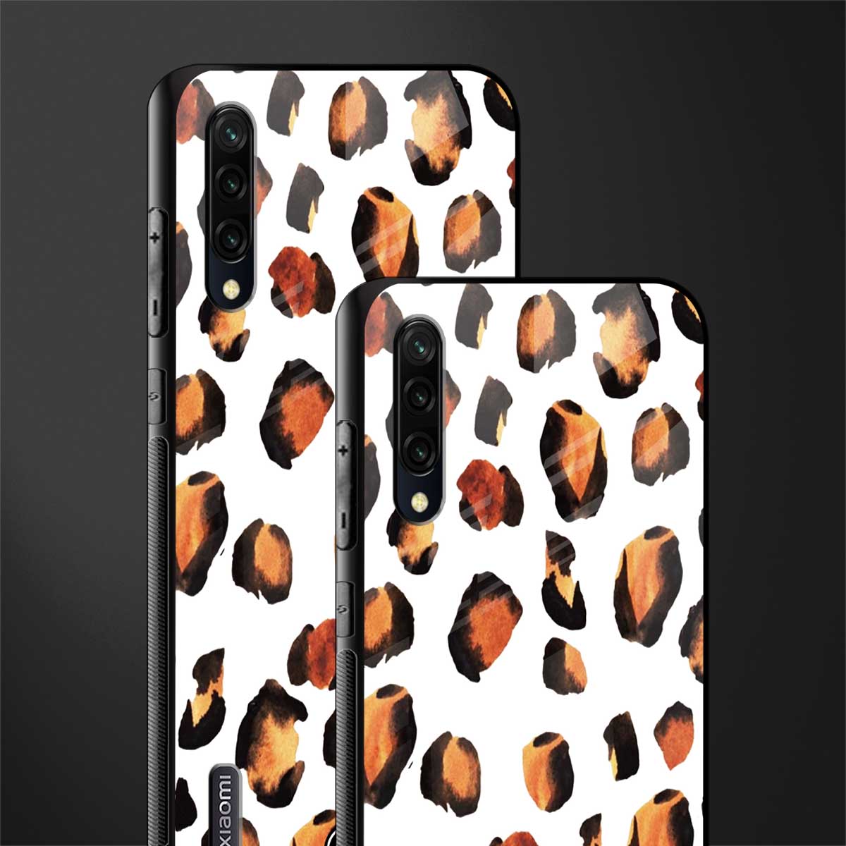 cheetah fur glass case for mi a3 redmi a3 image-2