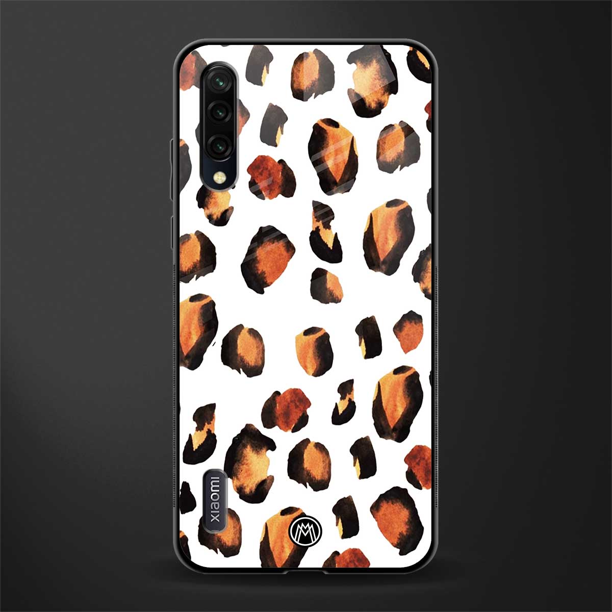 cheetah fur glass case for mi a3 redmi a3 image