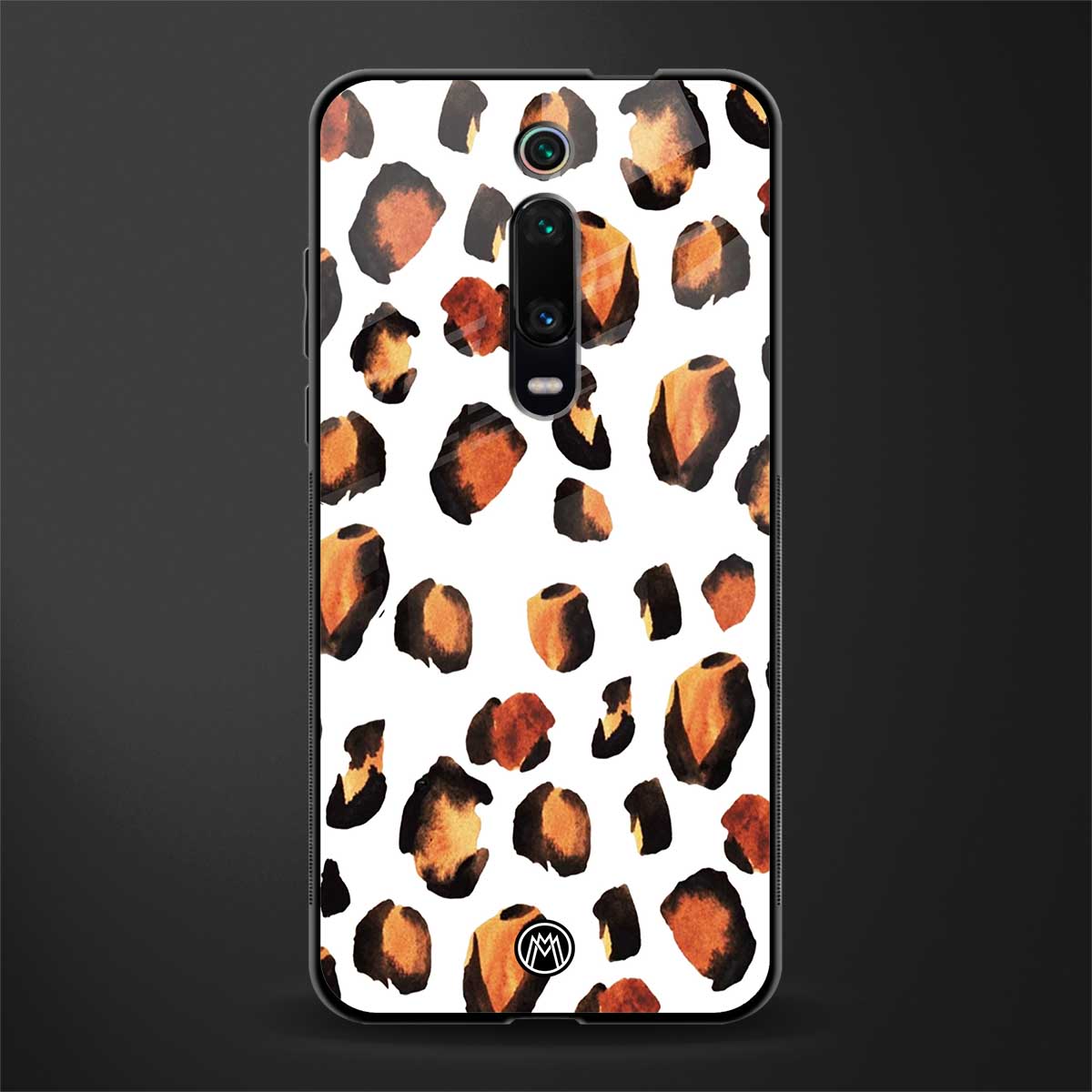 cheetah fur glass case for redmi k20 pro image