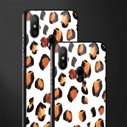cheetah fur glass case for redmi 6 pro image-2