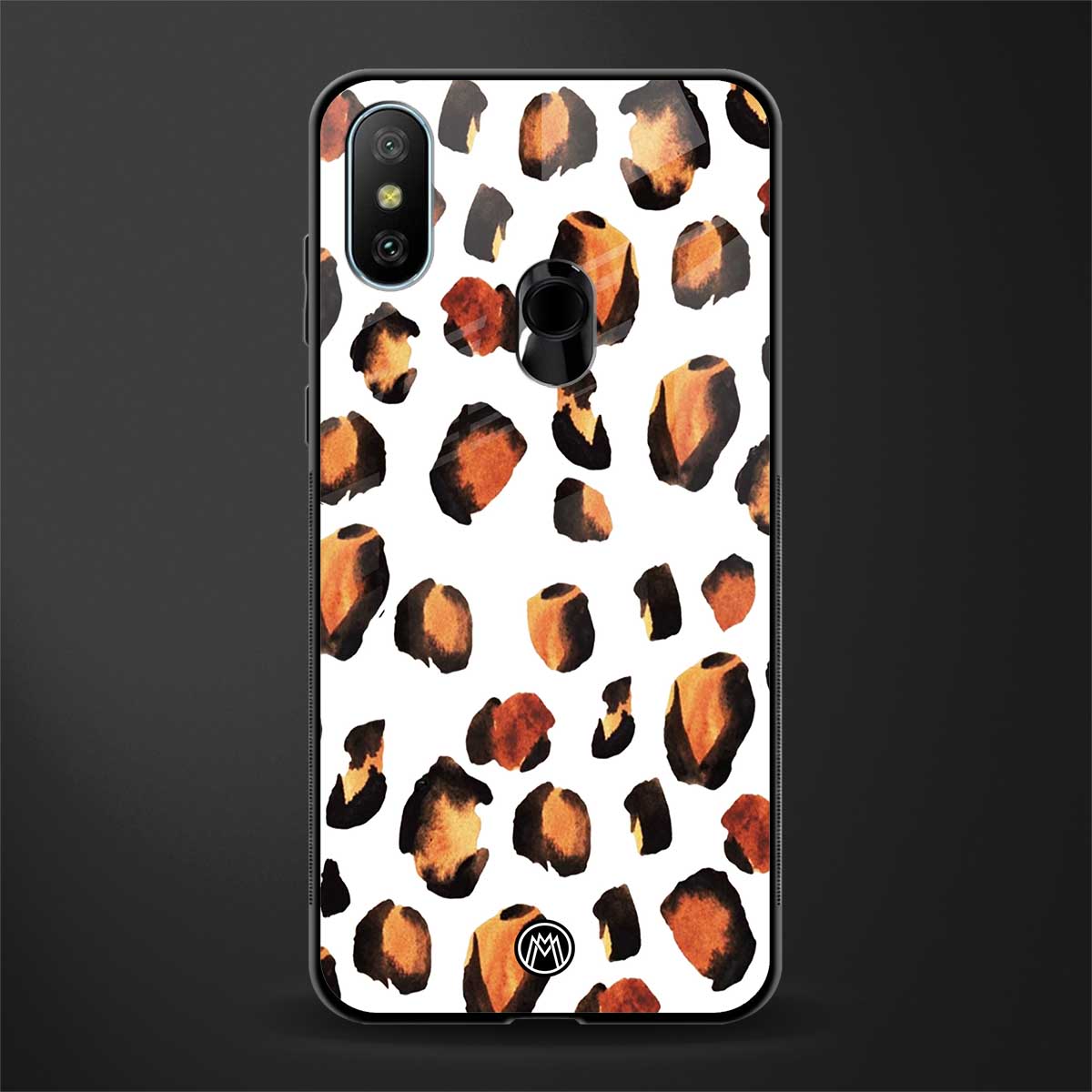 cheetah fur glass case for redmi 6 pro image