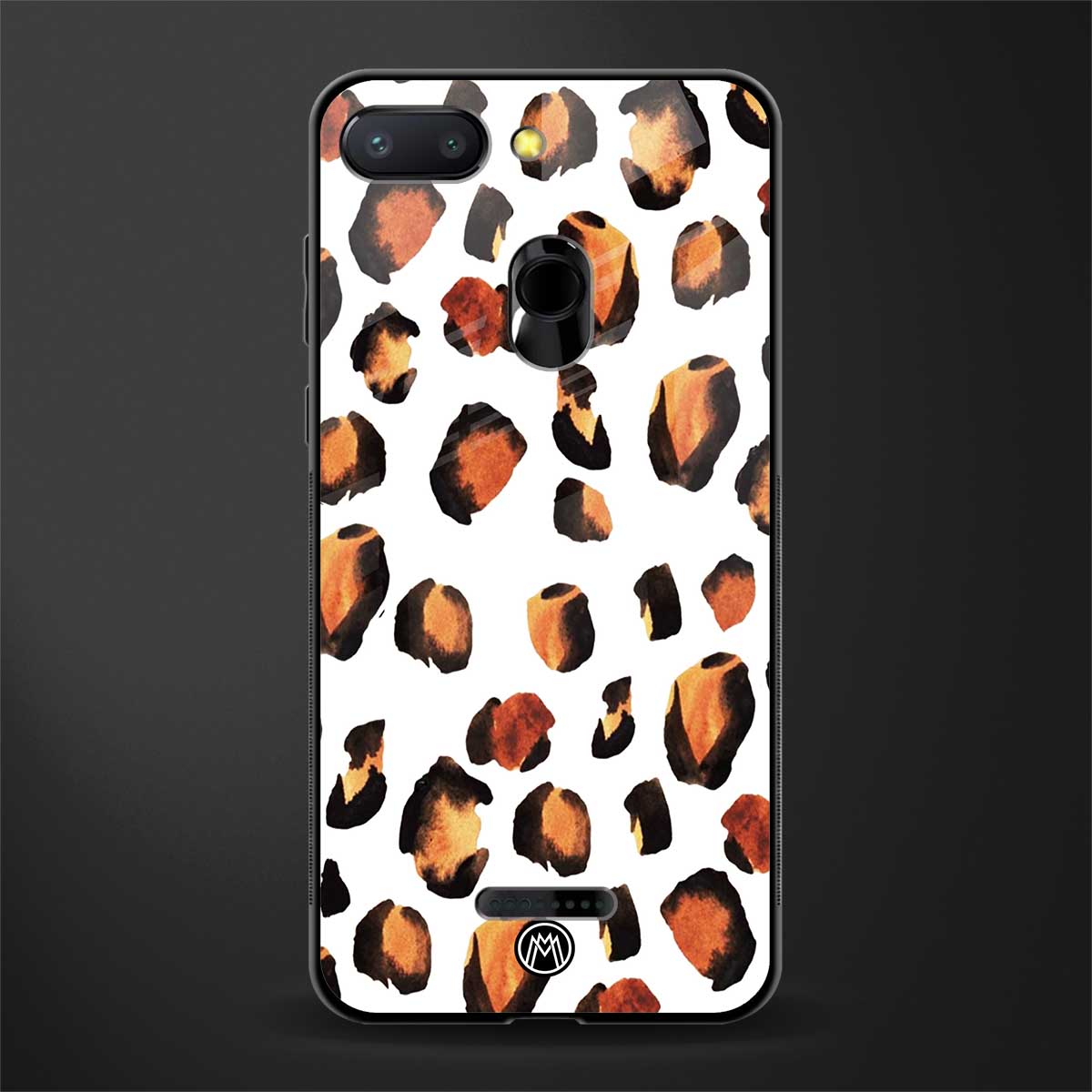 cheetah fur glass case for redmi 6 image