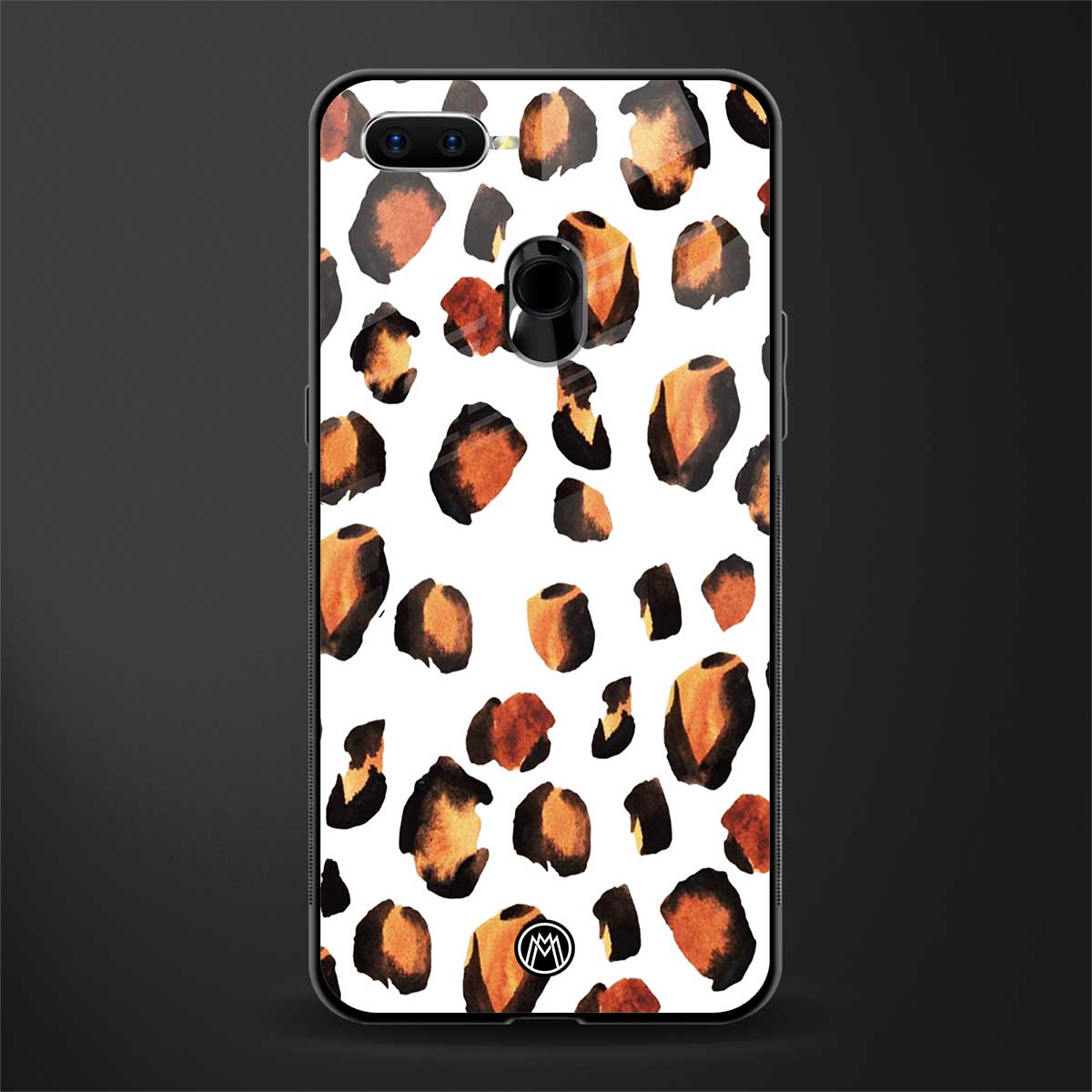 cheetah fur glass case for oppo a12 image