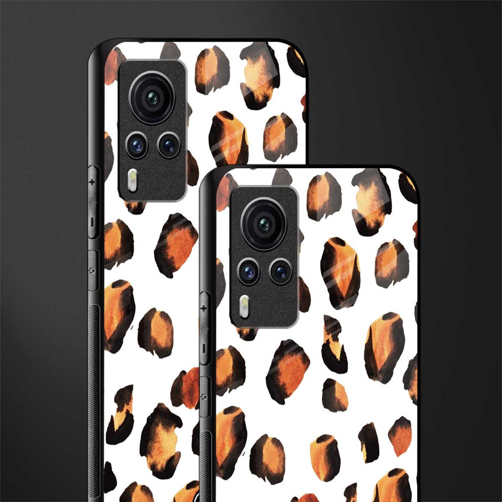 cheetah fur glass case for vivo x60 pro image-2