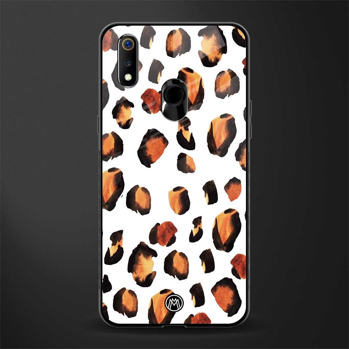 cheetah fur glass case for realme 3 pro image