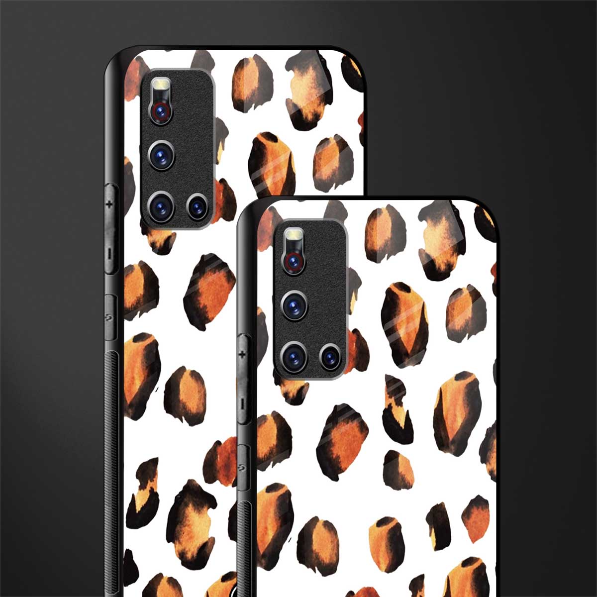cheetah fur glass case for vivo v19 image-2