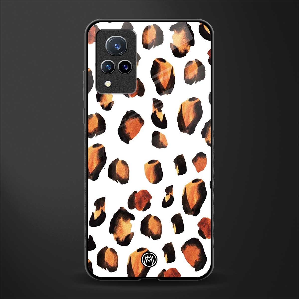 cheetah fur glass case for vivo v21 5g image