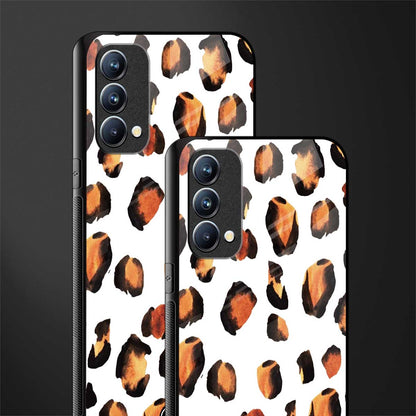 cheetah fur glass case for oppo f19s image-2