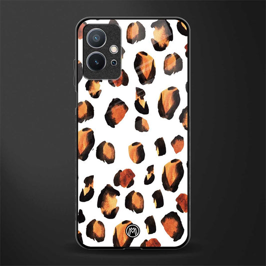 cheetah fur glass case for vivo y75 5g image