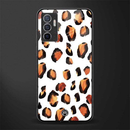 cheetah fur glass case for vivo v23e image