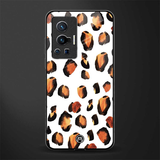 cheetah fur glass case for vivo x70 pro image