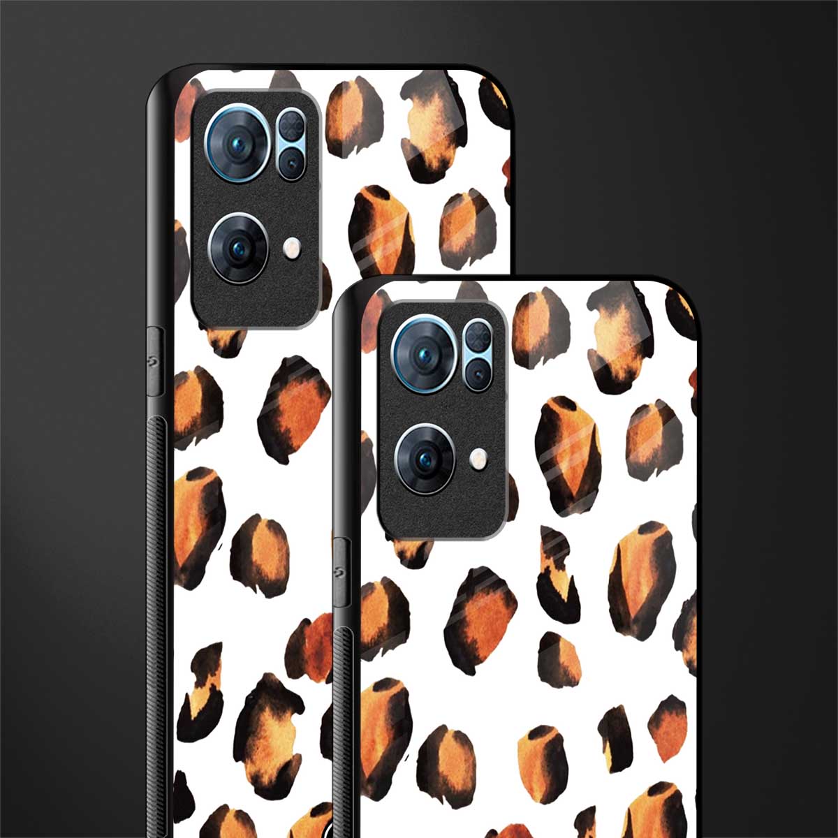cheetah fur glass case for oppo reno7 pro 5g image-2