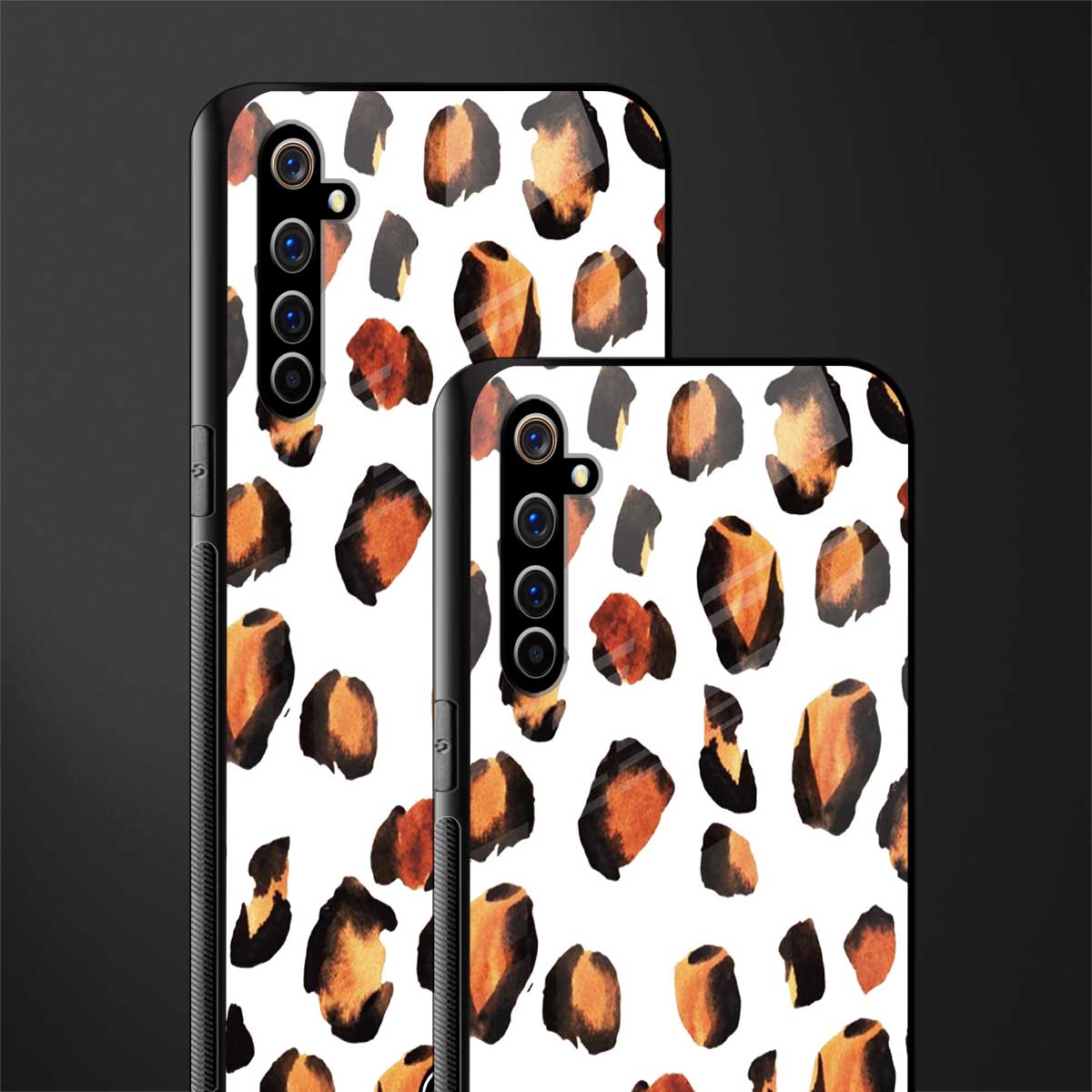 cheetah fur glass case for realme x50 pro image-2