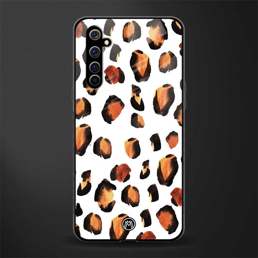 cheetah fur glass case for realme x50 pro image