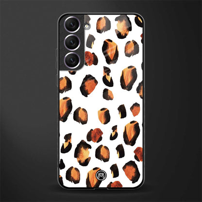 cheetah fur glass case for samsung galaxy s21 plus image