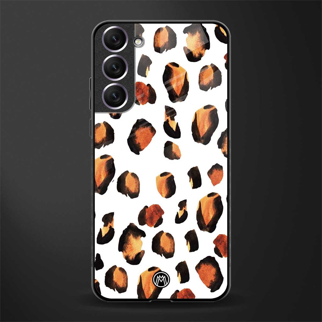cheetah fur glass case for samsung galaxy s21 fe 5g image