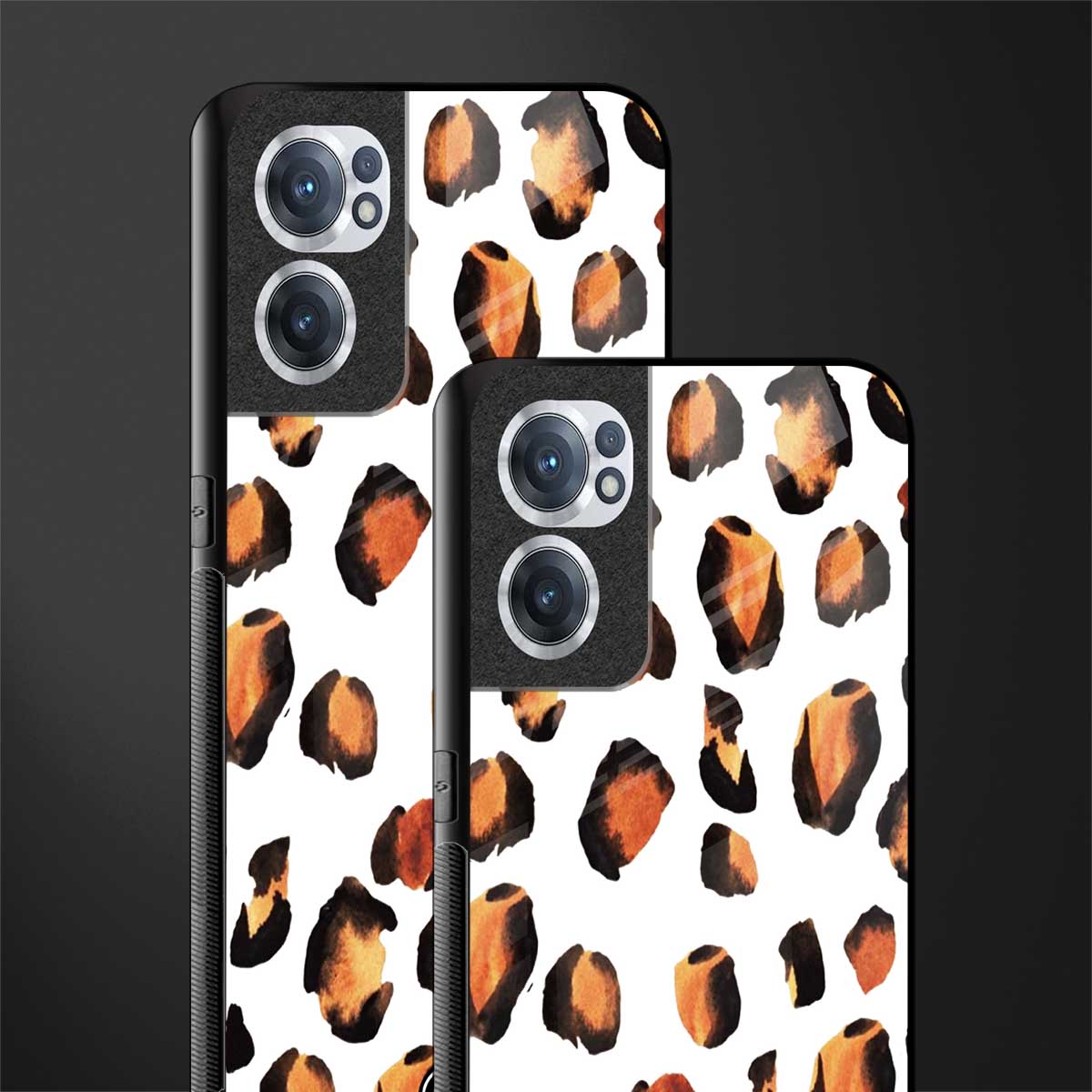 cheetah fur glass case for oneplus nord ce 2 5g image-2