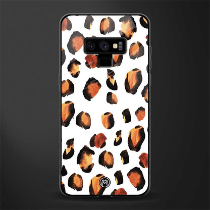 cheetah fur glass case for samsung galaxy note 9 image