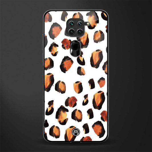 cheetah fur glass case for redmi note 9 image