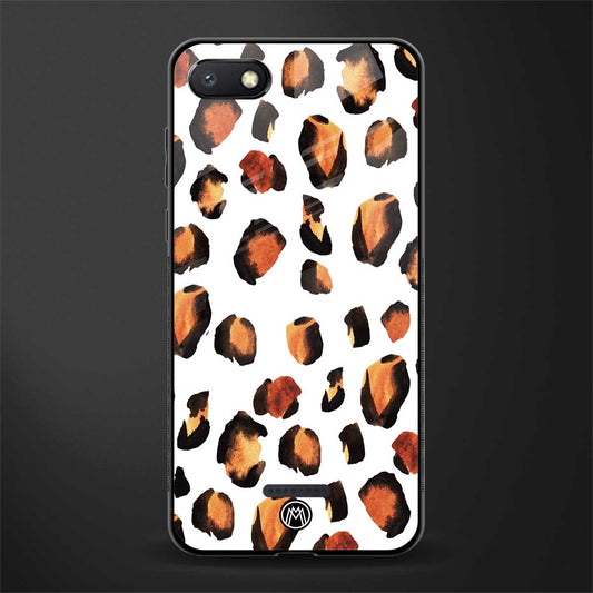 cheetah fur glass case for redmi 6a image