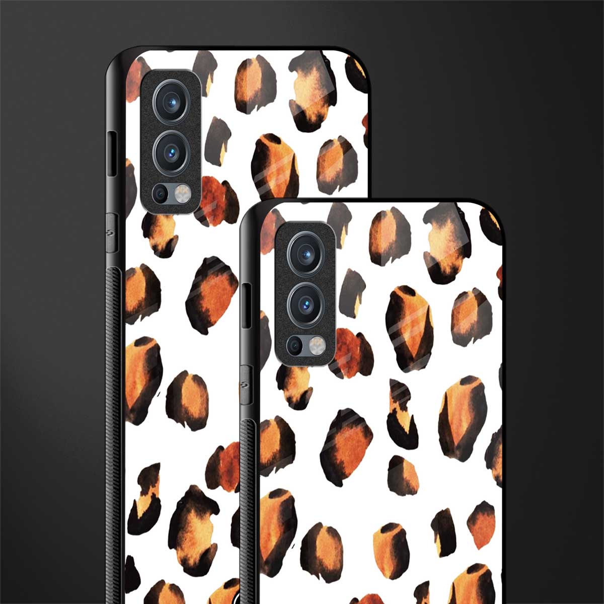 cheetah fur glass case for oneplus nord 2 5g image-2