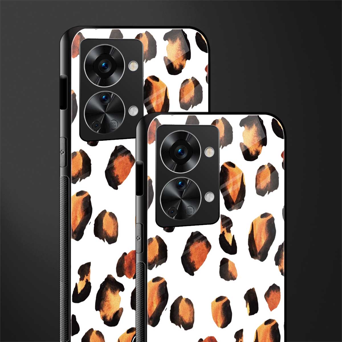 cheetah fur glass case for phone case | glass case for oneplus nord 2t 5g