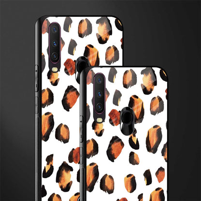 cheetah fur glass case for vivo y15 image-2
