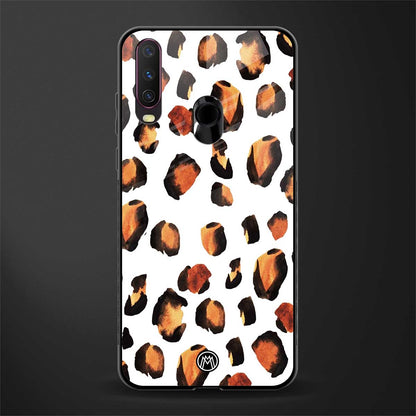 cheetah fur glass case for vivo y17 image