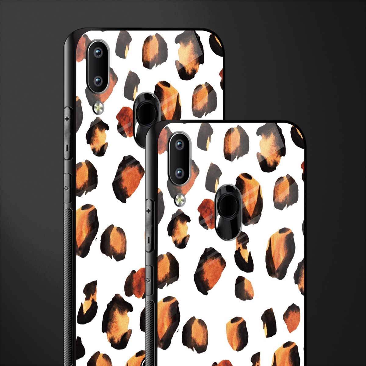 cheetah fur glass case for vivo y95 image-2