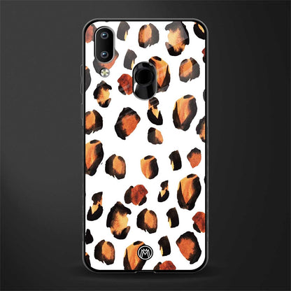 cheetah fur glass case for vivo y95 image