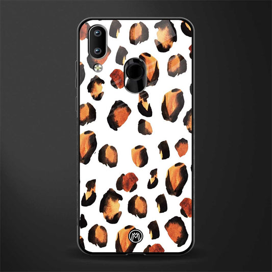 cheetah fur glass case for vivo y95 image