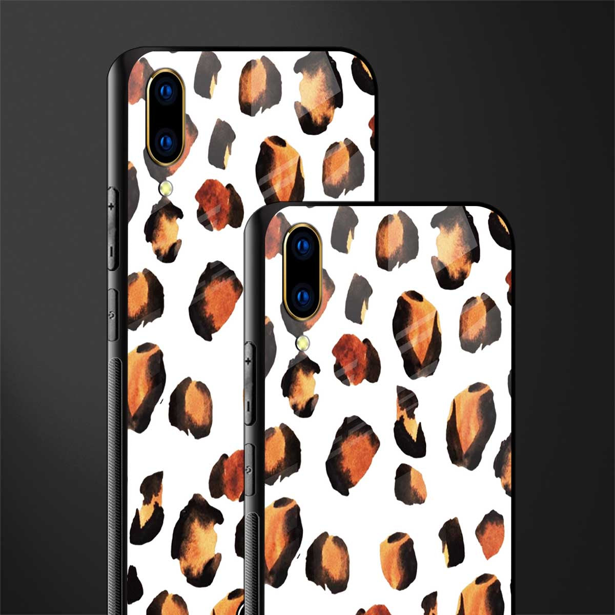 cheetah fur glass case for vivo v11 pro image-2