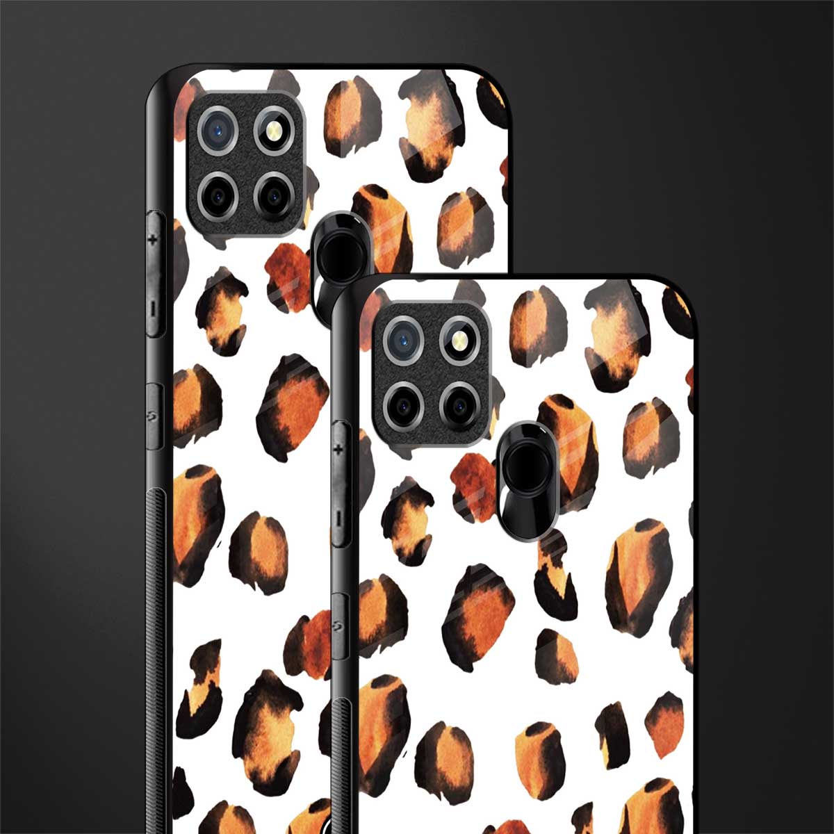 cheetah fur glass case for realme c25 realme c25s image-2