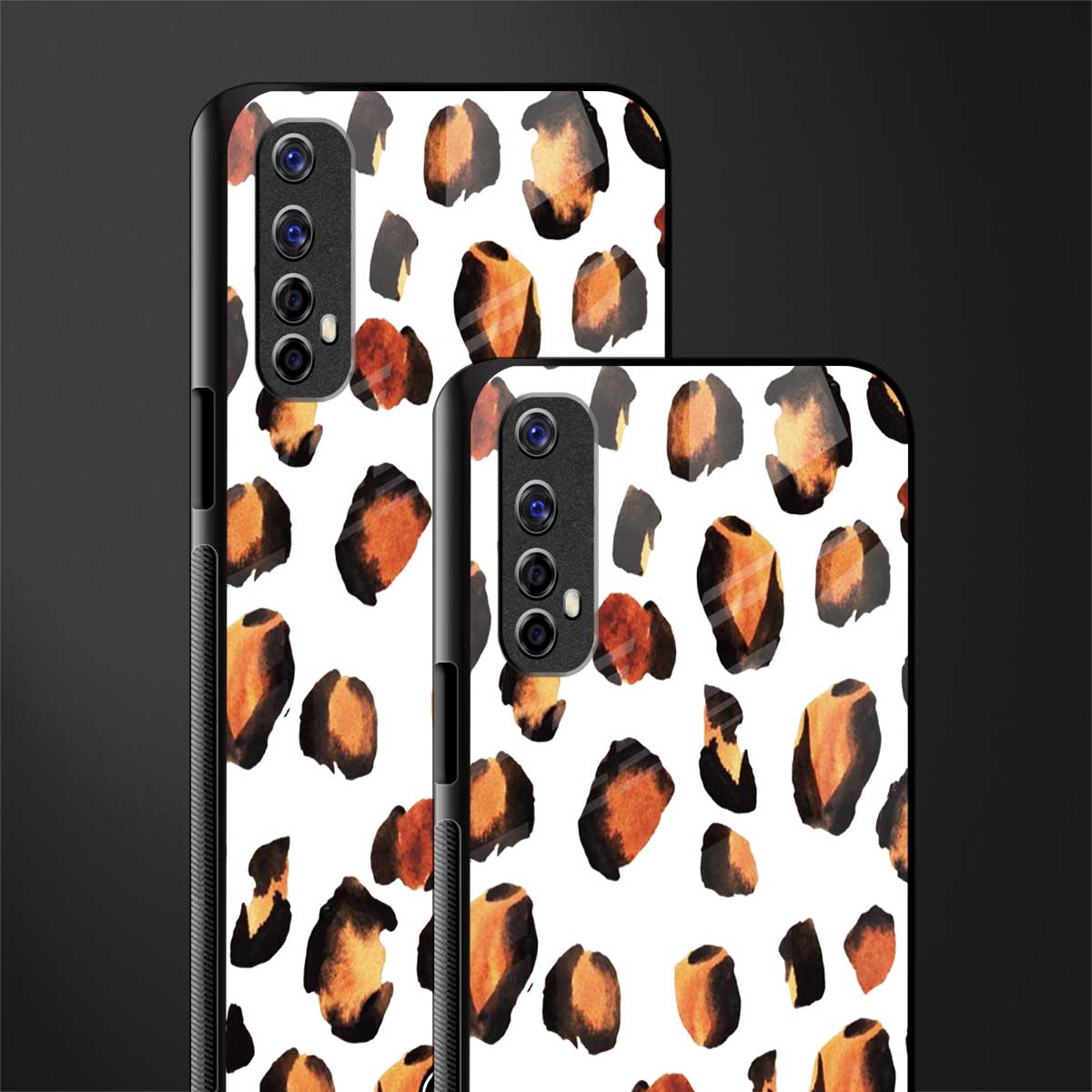 cheetah fur glass case for realme 7 image-2
