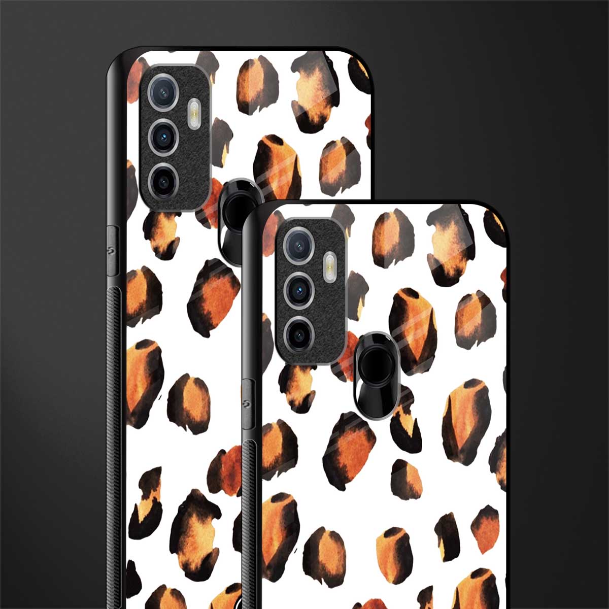 cheetah fur glass case for oppo a53 image-2