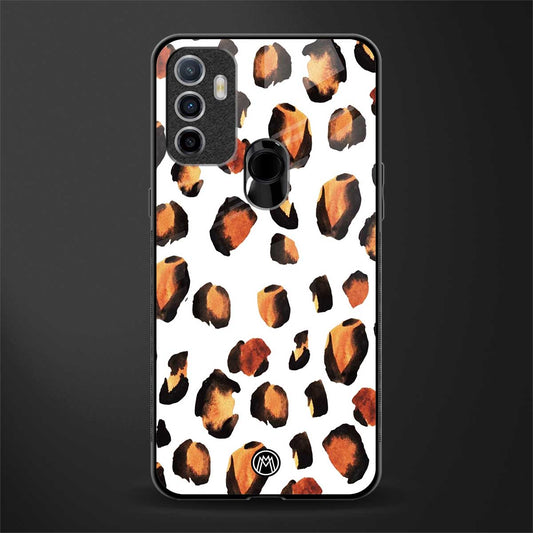 cheetah fur glass case for oppo a53 image