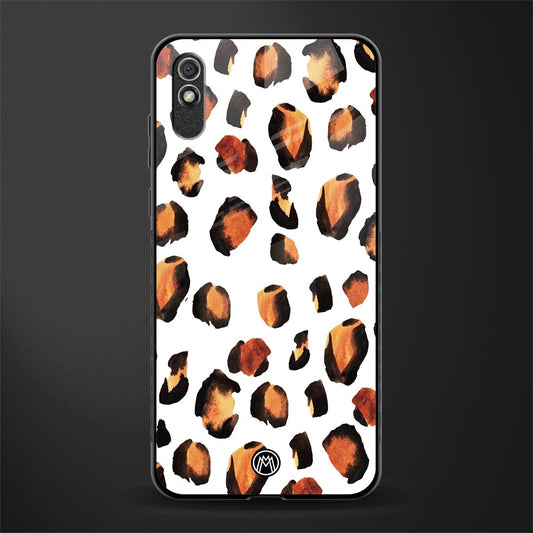 cheetah fur glass case for redmi 9i image