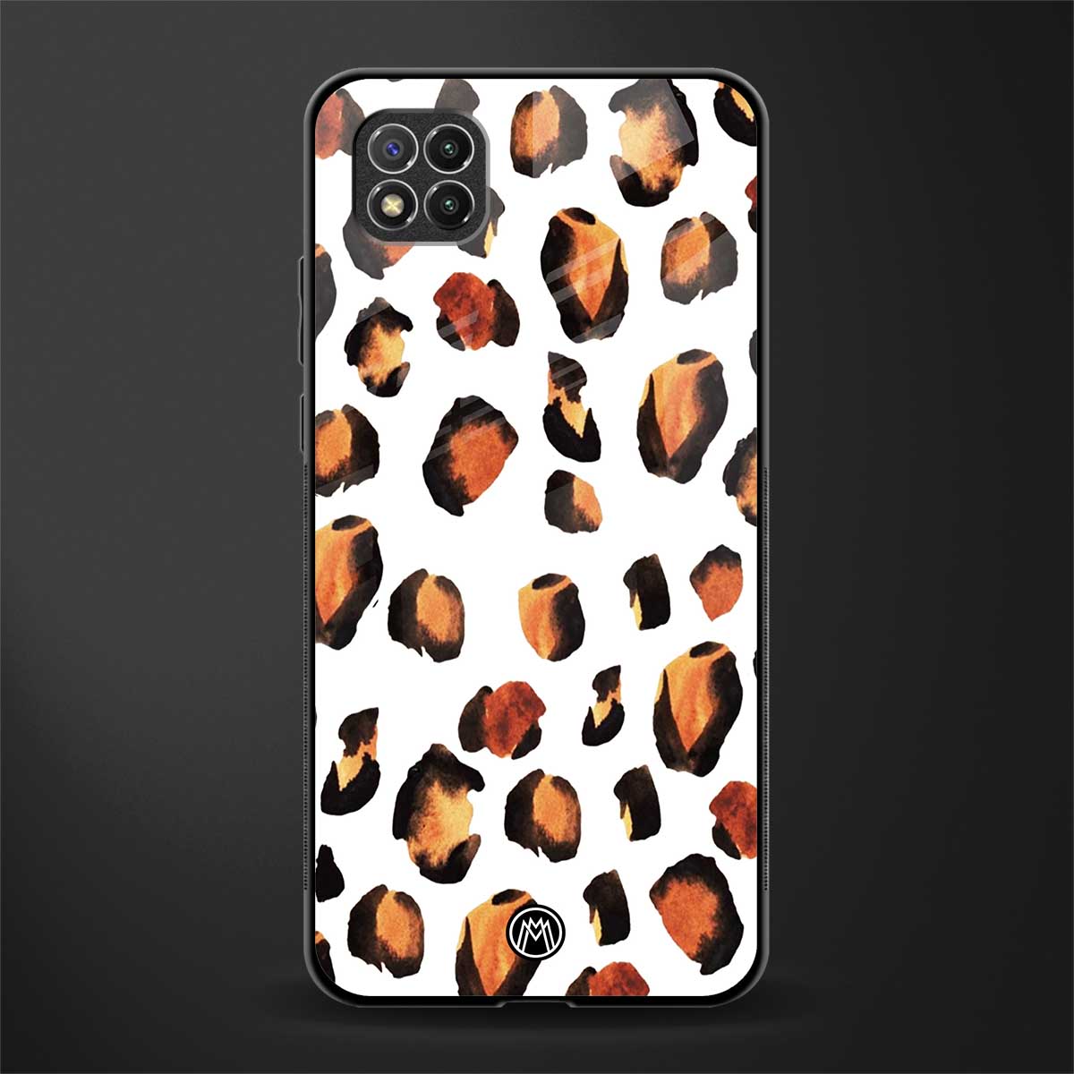 cheetah fur glass case for poco c3 image