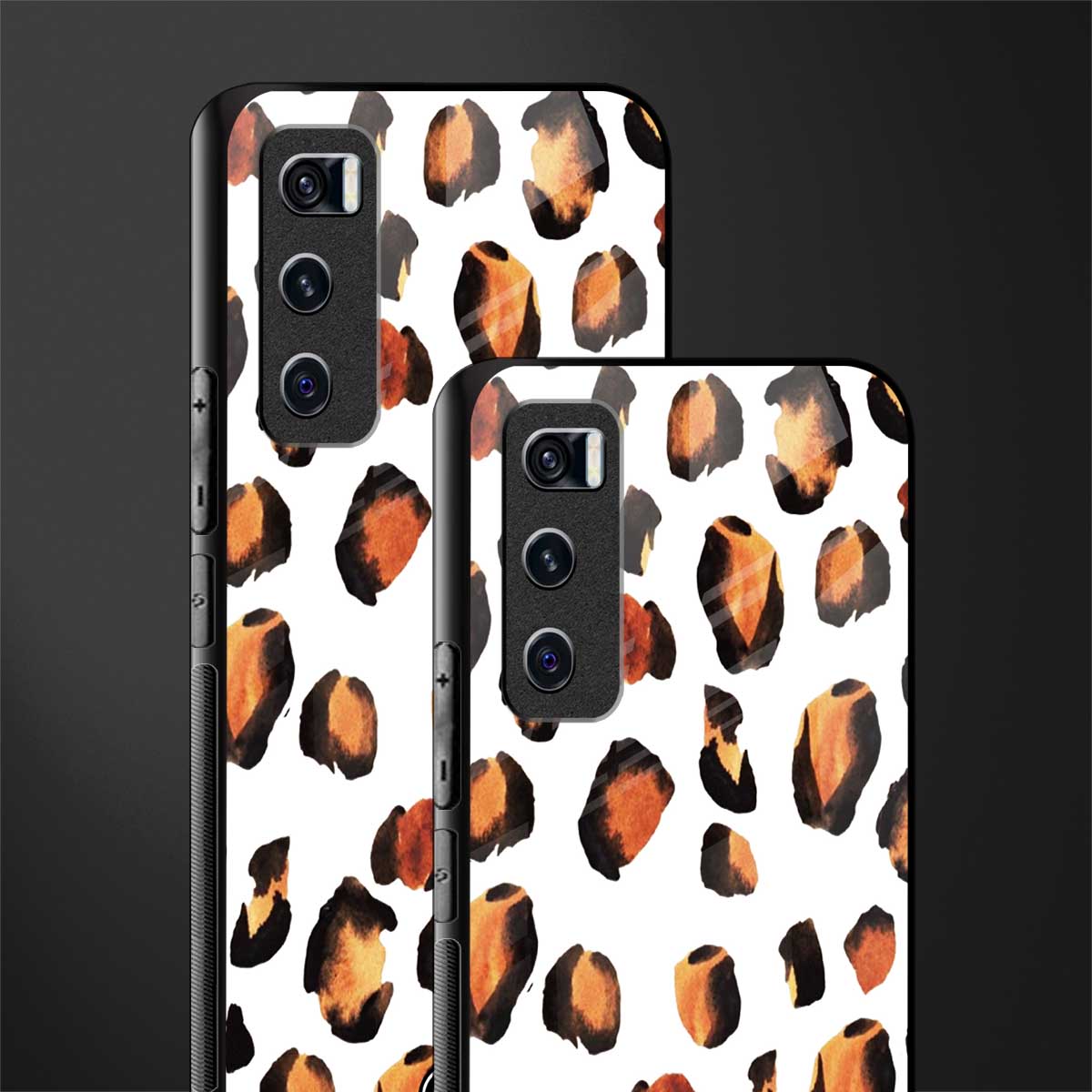 cheetah fur glass case for vivo v20 se image-2